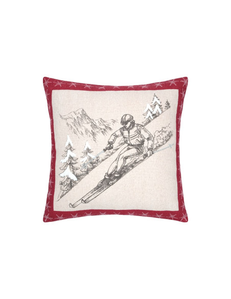 Coussin VILLARD mastic 45 x 45 cm