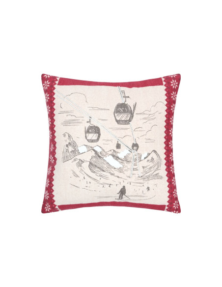 Coussin VILLARD naturel 45 x 45 cm