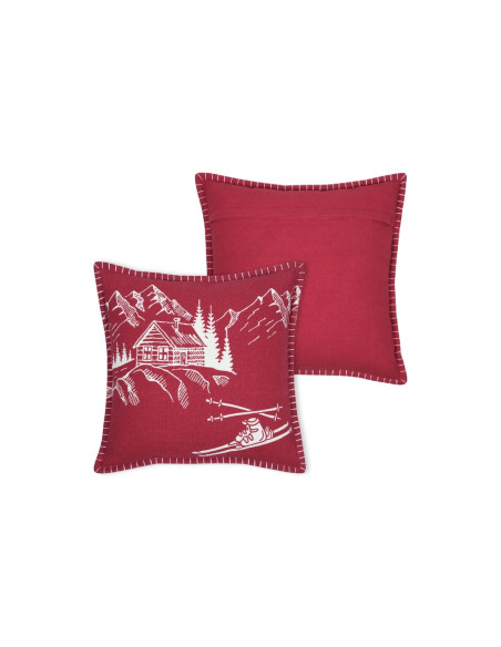 Coussin VILLARD rouge 45 x 45 cm