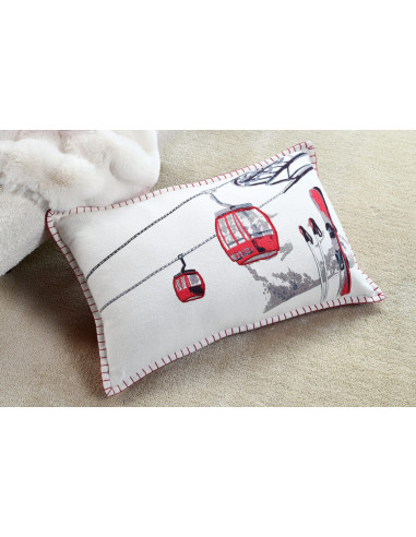 Coussin VILLARD écru 35 x 60 cm