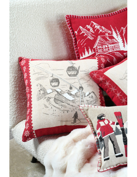 Coussin VILLARD naturel 45 x 45 cm