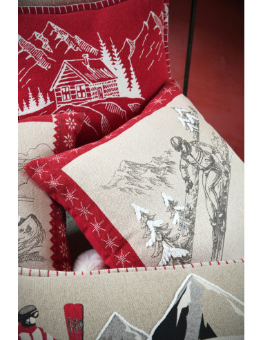 Coussin VILLARD mastic 45 x 45 cm