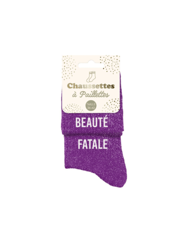 Chaussettes paillettes BEAUTE FATALE femme