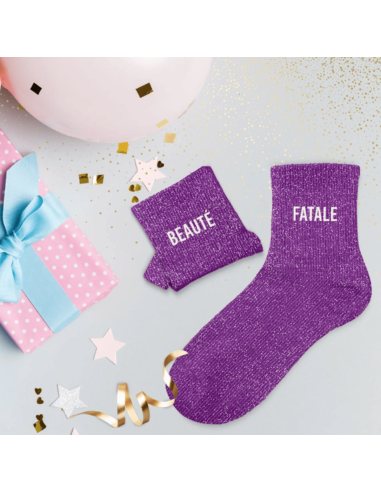 Chaussettes paillettes BEAUTE FATALE femme