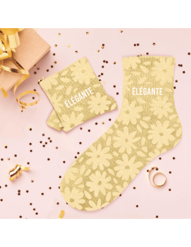 Chaussettes paillettes ELEGANTE femme