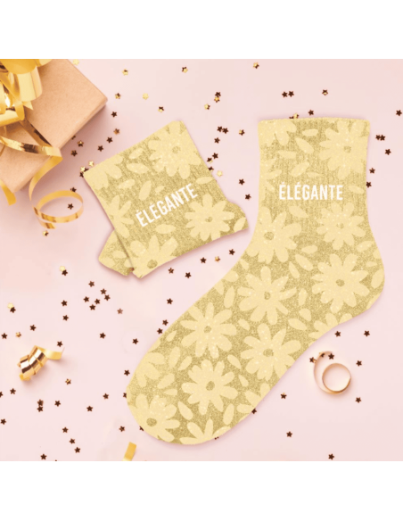 Chaussettes paillettes ELEGANTE femme