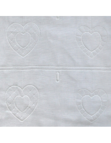 Voilage à la coupe MEGEVE blanc 45 cm