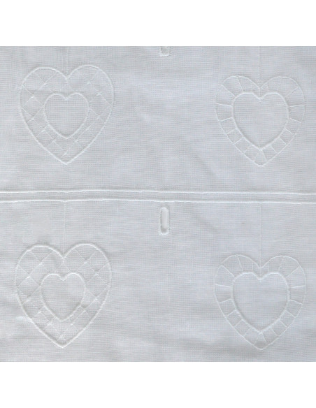 Voilage à la coupe MEGEVE blanc 45 cm