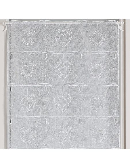 Voilage à la coupe MEGEVE 58 cm