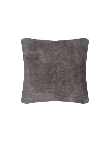 Coussin fausse fourrure HARLOW Taupe 45 x 45 cm