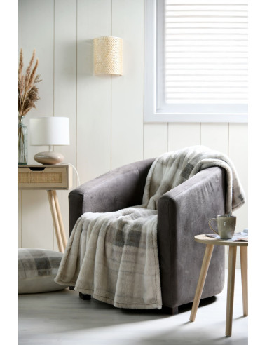 Plaid SCOTLAND Beige 130 x 160 cm