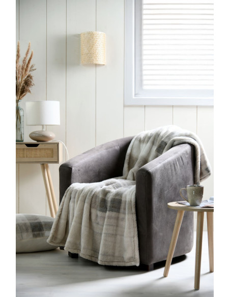 Plaid SCOTLAND Beige 130 x 160 cm