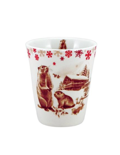 Tasse expresso marmotte BIANCA 125 ml