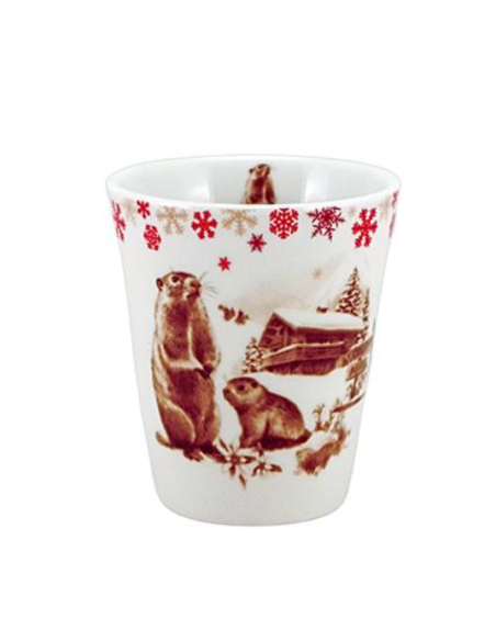 Tasse expresso marmotte BIANCA 125 ml