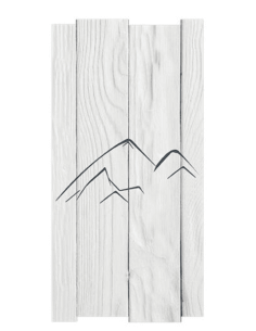 Tableau bois SERAC Blanc 40 x 20 cm