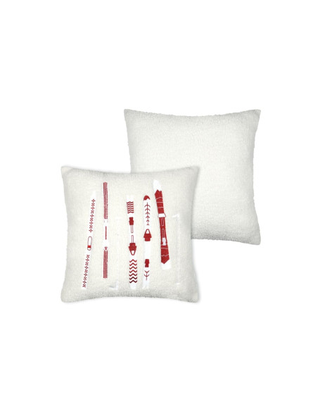 Coussin montagne BESSEY Rouge 45x45 cm