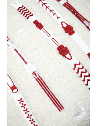 Coussin montagne BESSEY Rouge 45x45 cm