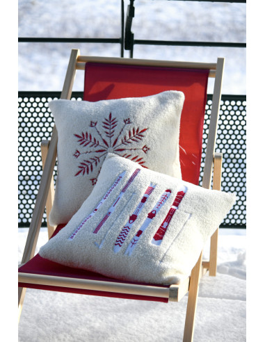 Coussin montagne BESSEY Rouge 45x45 cm