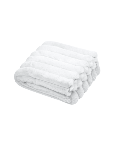 Plaid fausse fourrure POLARY blanc 130 x 160 cm