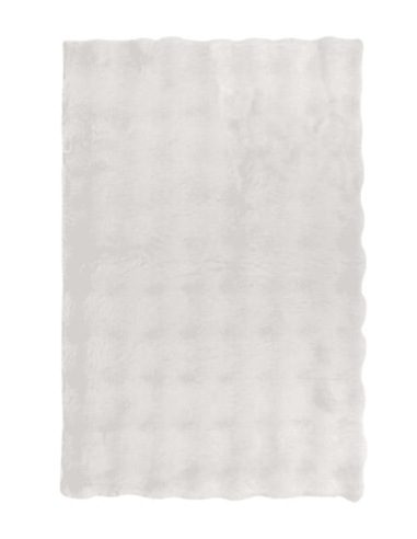 Tapis fausse fourrure ZEPHY blanc 120 x 170 cm