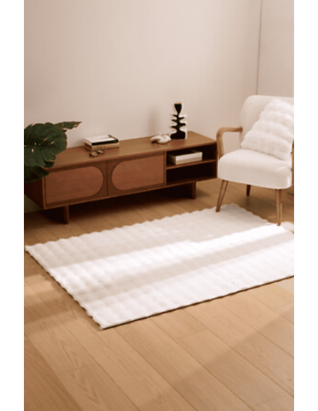 Tapis fausse fourrure ZEPHY blanc 120 x 170 cm