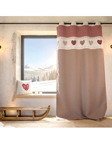 Rideau ECRIN taupe 140 x 260 cm