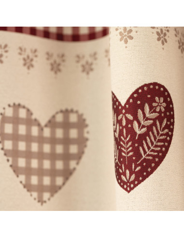 Rideau ECRIN rouge 140 x 260 cm