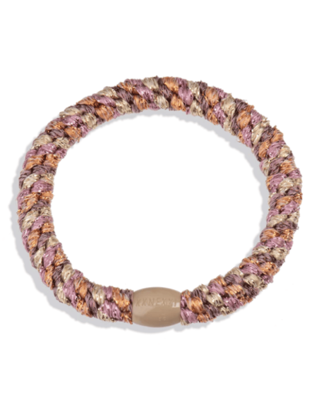Bracelet chouchou KKNEKKI mix pêche et rose