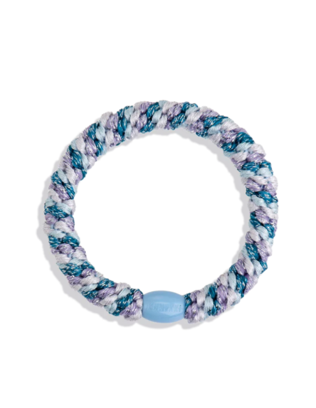 Bracelet chouchou KKNEKKI Lilas bleu paillettes