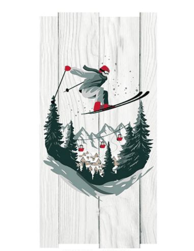 Tableau bois ALTITUDE 30 x 60 cm