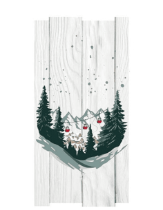 Tableau bois ALTITUDE 20 x 40 cm