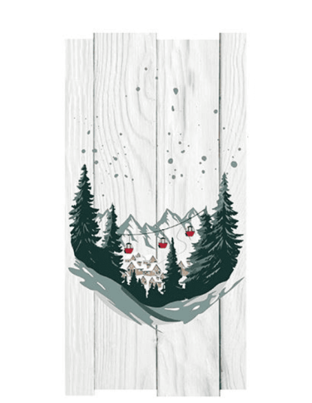 Tableau bois ALTITUDE 20 x 40 cm