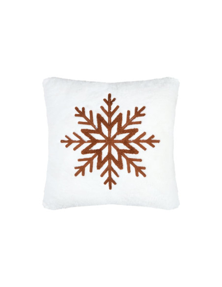 Coussin montagne flocon WILDFOREST Terre 45 x 45 cm