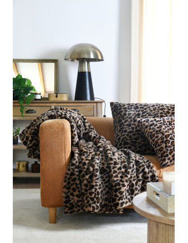 Plaid FAUVES camel 130 x 160 cm