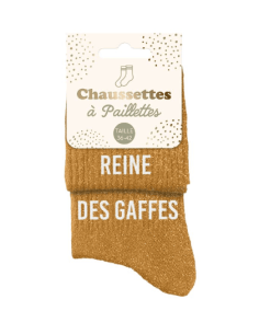 Chaussettes paillettes femme REINE DES GAFFES