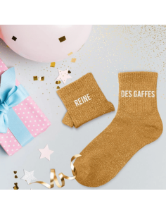 Chaussettes paillettes femme REINE DES GAFFES 2