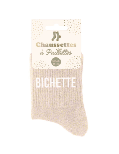 Chaussettes femme à paillettes BICHETTE