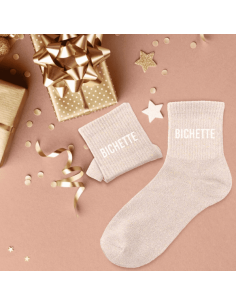 Chaussettes femme à paillettes BICHETTE 2