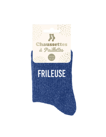 Chaussettes femme à paillettes FRILEUSE