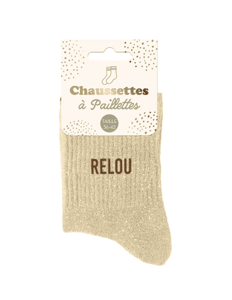 Chaussettes femme à paillette RELOU