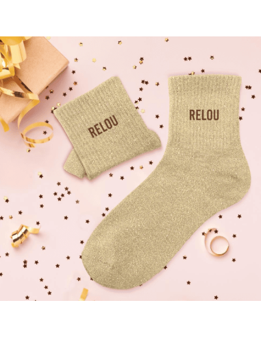 Chaussettes femme à paillette RELOU