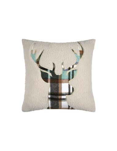 Coussin montagne WILDFOREST vert 45x45cm