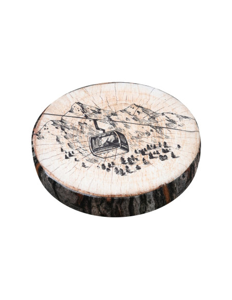 Galette de chaise TIGNES brun