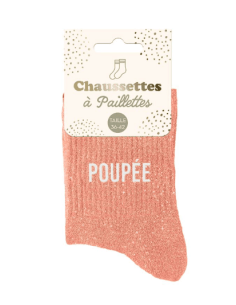 Chaussettes paillettes POUPEE femme