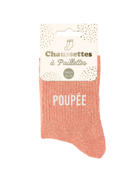 Chaussettes paillettes POUPEE femme