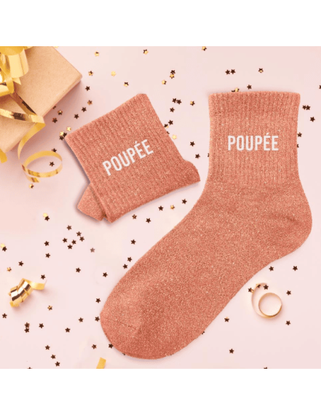Chaussettes paillettes POUPEE femme