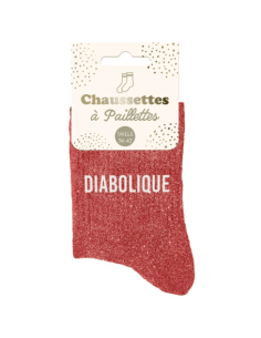 Chaussettes à paillettes femme DIABOLIQUE