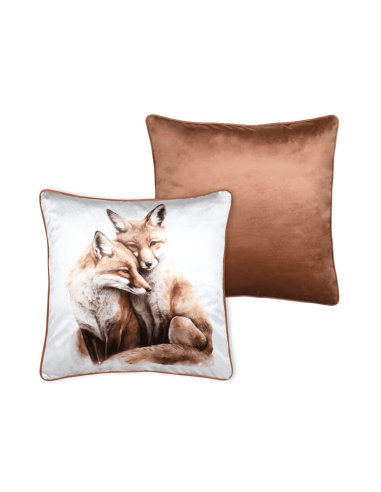 Coussin Faune roux 50 x 50 cm