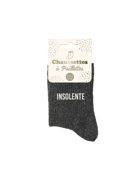 Chaussettes à paillettes INSOLENTE