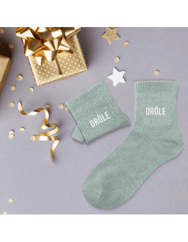 Chaussettes à paillettes DROLE